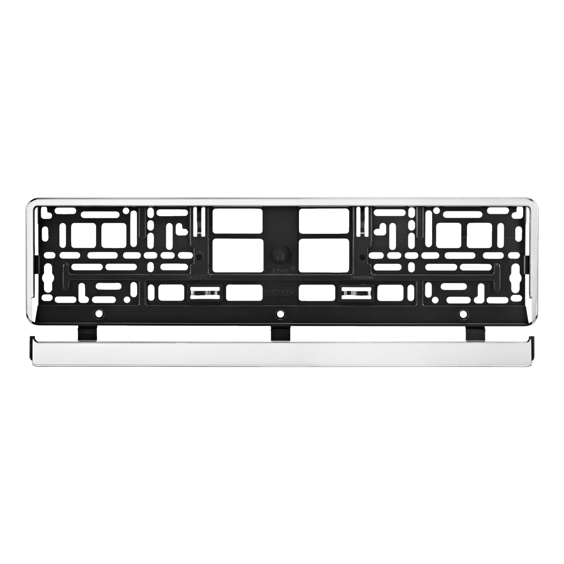 Personlig Regplåthållare – Silver EU-format